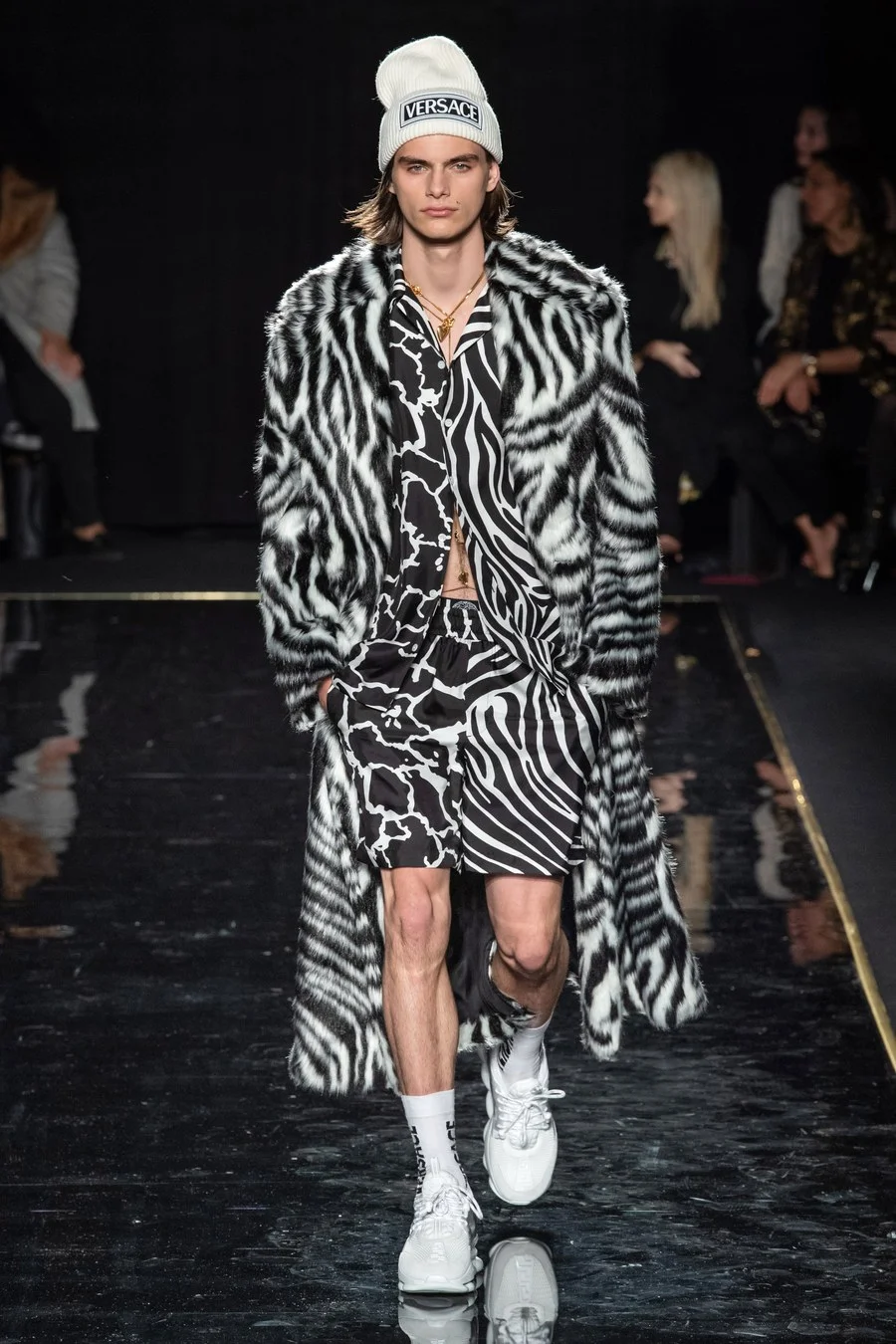 Versace fur coat sales mens